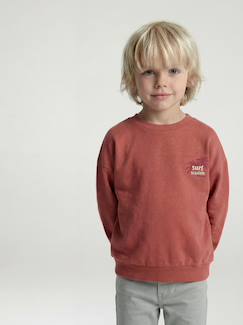 Sweat col rond garçon manches lo