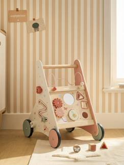 Chariot de marche avec freins en bois FSC®