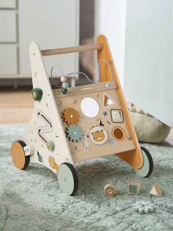 Chariot de marche avec freins en bois FSC®