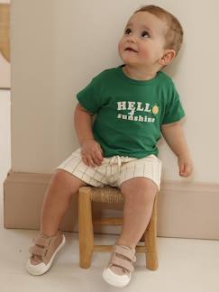 Baby-Shorts Baby Jungen aus Frottee, Bio-Baumwolle