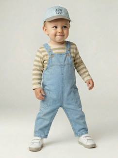 Baby-Set-Baby-Set: Latzjeans mit verstelltbaren Träger und Shirt