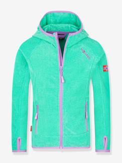 Mädchen-Mantel, Jacke-Regenjacke, Trenchcoat-Mädchen Kapuzen-Fleecejacke SANDEFJORD TROLLKIDS