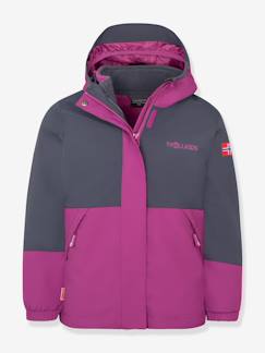Mädchen-Mantel, Jacke-Mantel, Parka, Blouson-3-in-1 Outdoorjacke wasserdicht Kinder KJERAK TROLLKIDS