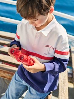 Sweat col polo manches longues