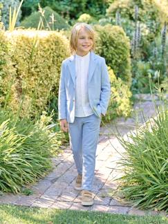 Garçon-Ensemble céremonie chemise col Mao, veste et pantalon garçon