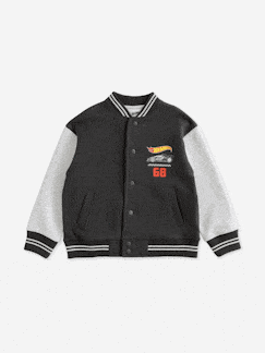 Junge-Mantel, Jacke-Jacke-Kinder Bomberjacke College-Style HOT WHEELS