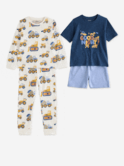 Garçon-Pyjama, surpyjama-Lot 2 pyjama court et long