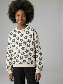 Mädchen-Pullover, Strickjacke, Sweatshirt-Weites Sweatshirt Kinder JONEN