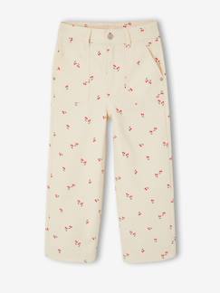 Mädchen-Hose-Weite Mädchen Hose Worker-Style mit Kirschen, Bundweite verstellbar