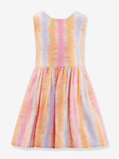 Fille-Robe-Robe batik avec dos décolleté fille Happy Girls