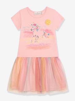 Fille-Robe-Robe fille DANAMADE avec sequins licorne et jupe en tulle