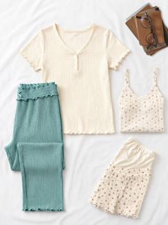 Vêtements de grossesse-Pyjama, homewear-Kit maternité 4 pièces multisaison