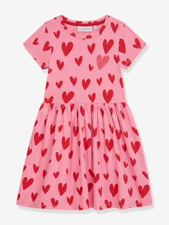 Fille-Robe-Robe en jersey à imprimé cœurs et sequins fille DANAMADE