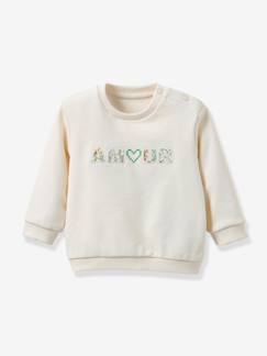 Baby-Baby Sweatshirt mit AMOUR-Applikation CYRILLUS