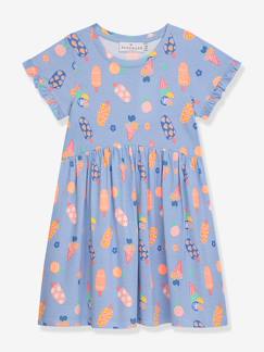 Fille-Robe-Robe en jersey à imprimé fluo et glace, fille DANAMADE