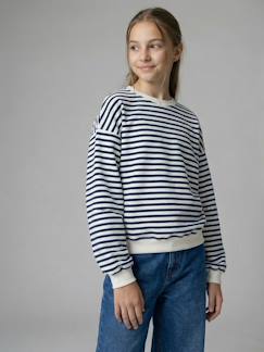 Fille-Pull, gilet, sweat-Sweat coupe large