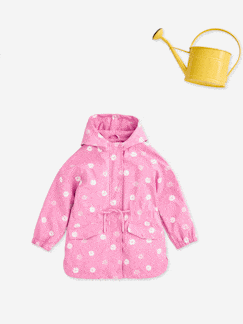 Mädchen-Mantel, Jacke-Regenjacke, Trenchcoat-Mädchen Regenjacke, Zauber-Tupfen