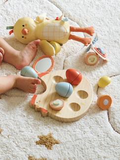 Poule avec ses œufs à formes en bois FSC®