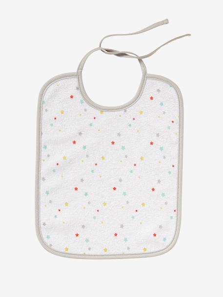 Lot de 7 bavoirs bébé VERTBAUDET Etoiles+Imprimé jungle+Motifs fruits+Motifs Noel 