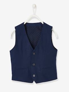 Garçon-Manteau, veste-Veste-Veste garçon cérémonie sans manches en coton/ lin