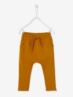 Pantalon Molleton Bebe Garcon Uni Tilleul Fonce Bebe