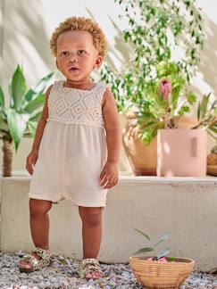Baby-Latzhose, Overall-Gehäkelter Kurzoverall Mädchen Baby