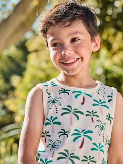 Garçon-T-shirt, polo, sous-pull-T-shirt-Débardeur garçon imprimé tropical