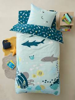 Bettwäsche & Dekoration-Kinder-Bettwäsche-Set aus Bett- und Kissenbezug „Tiefer Ocean“