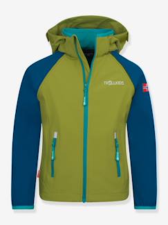 Junge-Mantel, Jacke-Jacke-Softshelljacke mit Zipp-Off-Ärmeln Kinder RONDA NE XT wasserabweisend winddicht TROLLKIDS