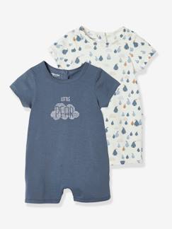 Le sommeil de bébé-Lot de 2 pyjamas d'été bébé garçon motif poires