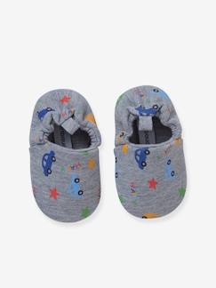 Das Schlafen-Baby Jungen Krabbelschuhe mit Gummizug