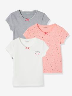 Fille-Sous-vêtement-T-shirt-Lot de 3 t-shirts manches courtes fille Dream