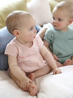 Bébé-T-shirt, sous-pull-Body bébé personnalisable en gaze de coton