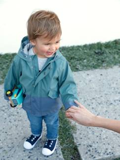 Vêtements de pluie pour enfants-Coupe-vent bébé garçon en gomme avec capuche