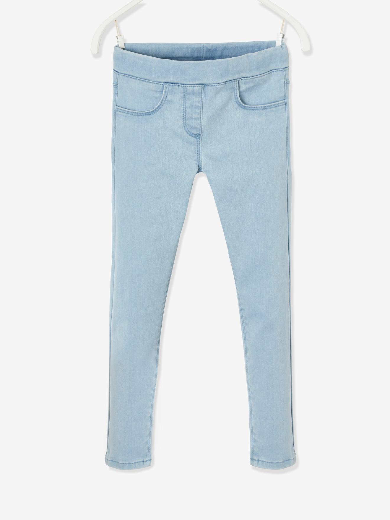 Haute Qualité Coton Bébé Fille Extensible Jeans denim jegging pantalon brodé 