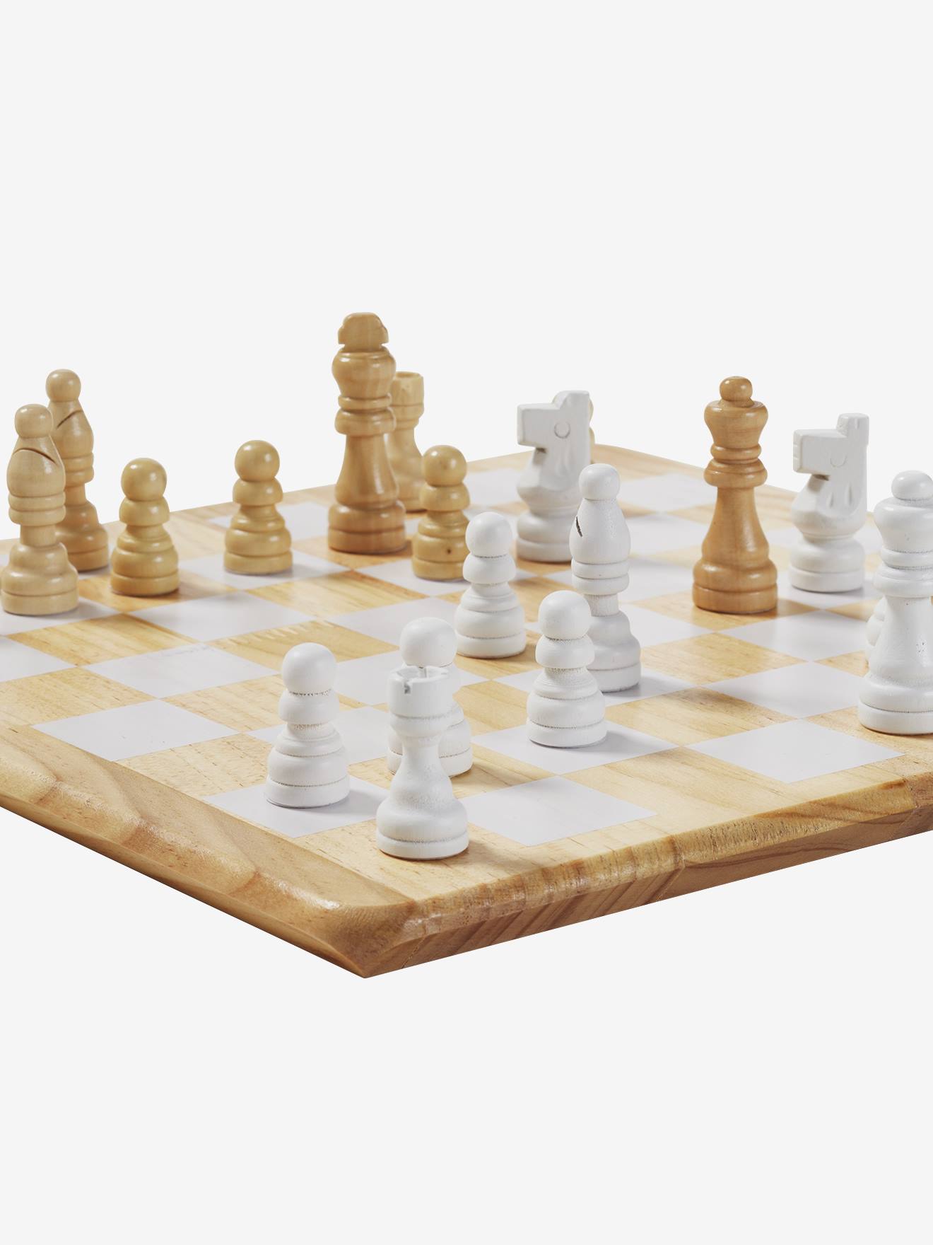 Kinder Schach-Spiel, Holz - mehrfarbig, Spielzeug