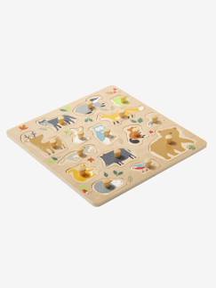 Spielzeug-Erstes Spielzeug-Erstes Lernspielzeug-Baby Steckpuzzle Tiere, Holz FSC®