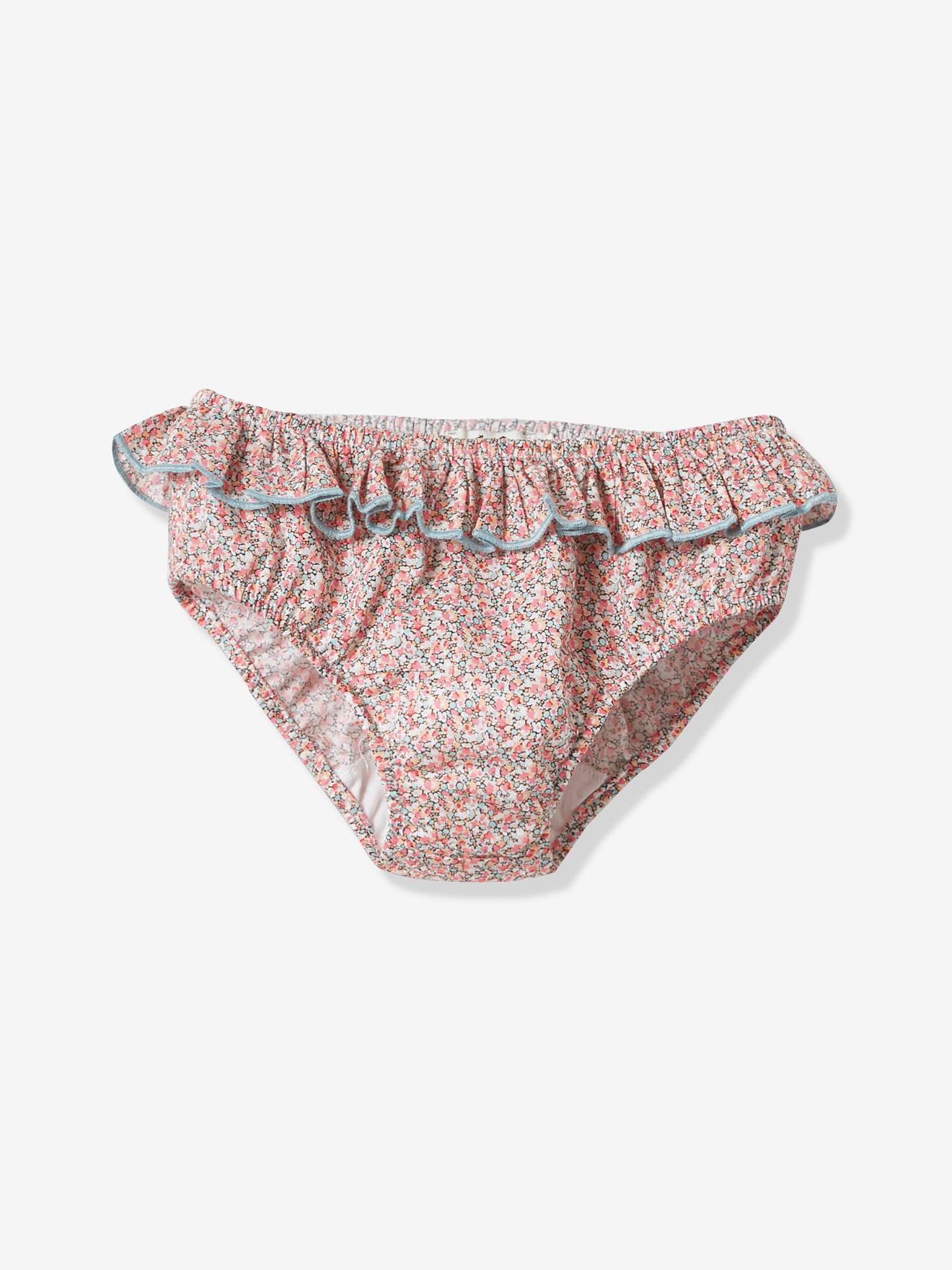 Culotte De Bain En Tissu Liberty Bebe Cyrillus Liberty Peper Rouge Bebe