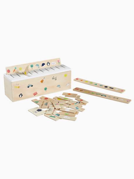 Boîte de tri formes et couleurs en bois FSC® multicolore 