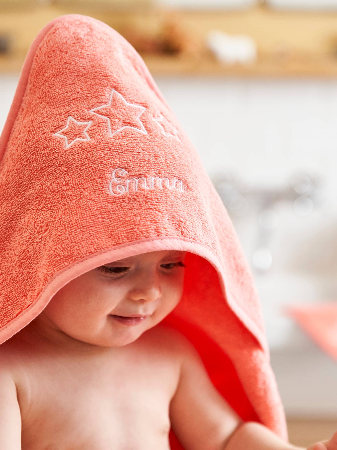 Cape De Bain Gant Personnalisable Coral Linge De Maison Et Decoration