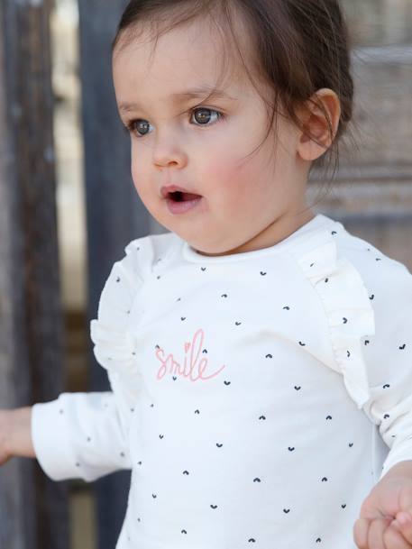 Sweat Bebe Fille Volante A Message Ivoire Bebe