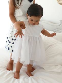 Baby- Kleider und Overall-Baby Mädchen Festkleid mit Tüll