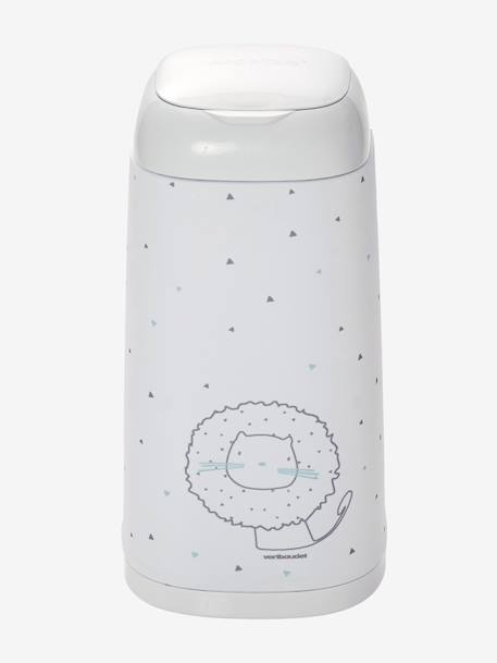 Poubelle 'Nappyclean' BLANC IMPRIME 