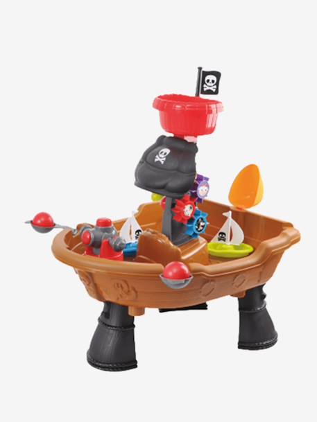 Spieltisch in Form Piratenboot BRAUN 