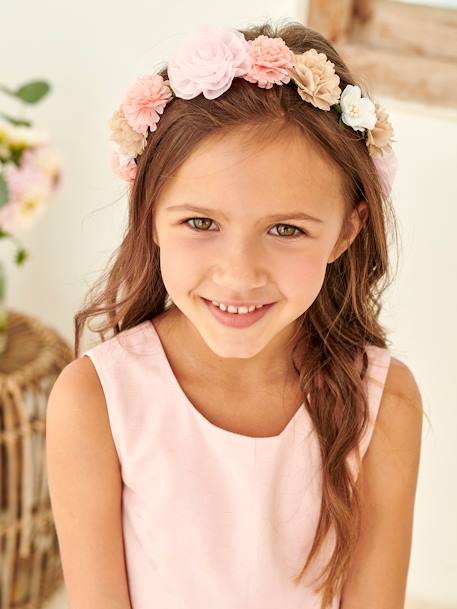 Couronne De Fleurs Roses Fille Eau De Rose Fille Couronne De Fleurs Roses Fille Eau De Rose Fille