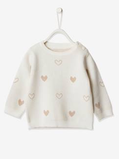 Baby-Mädchen Baby Pullover, Jacquard-Herzen