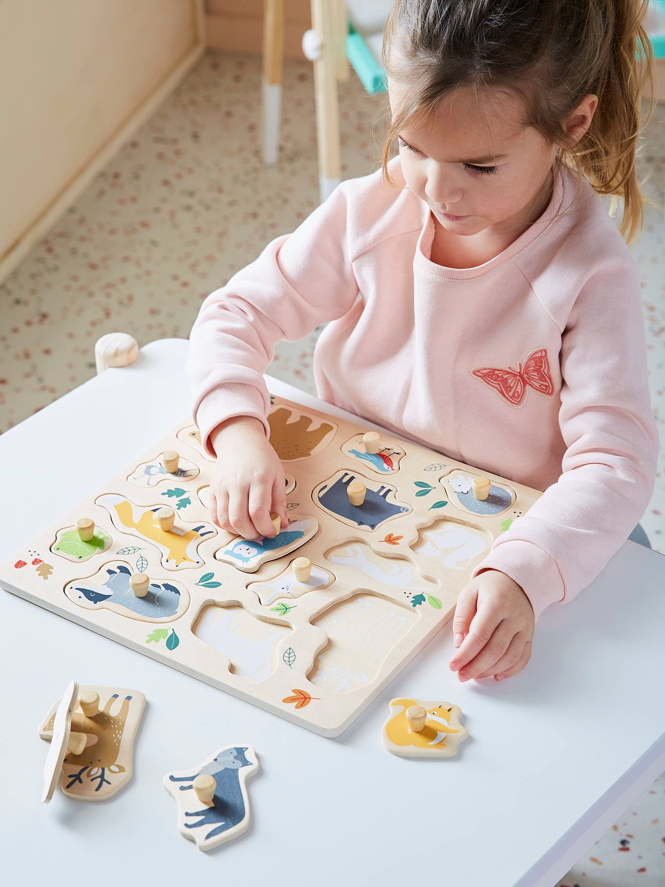 Zahlenpuzzle Tier Holz – Steckpuzzle Mit Zahlen 0-9, Holzspielzeug Für Babys & Kleinkinder Ab 1-3 Jahren, Lernspielzeug Zur Früherziehung