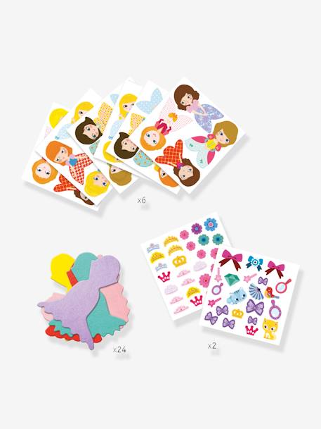 Basteln mit Stickers 'Prinzessin' DJECO ROSA 