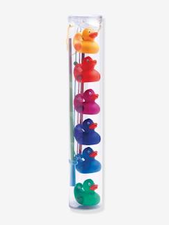 Spielzeug-Gesellschaftsspiele-Geschicklichkeits-/Gleichgewichtsspiele-Enten-Angelspiel DJECO, Regenbogenfarben