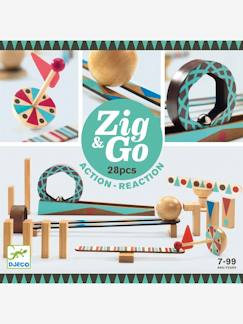 Spielzeug-Fantasiespiele-Dominoralley „Zig & Go“ DJECO, 28 Teile